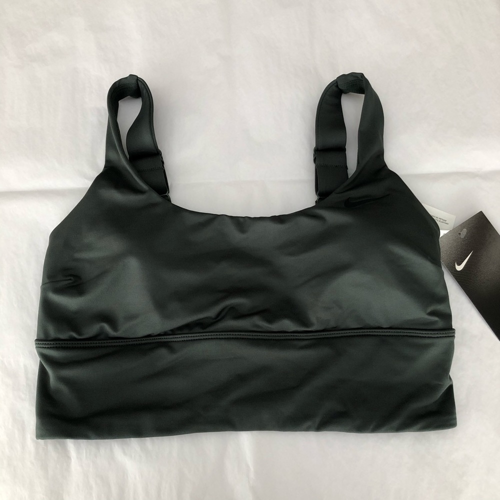 NEW Nike Swim Army Green Nessa Longline Top